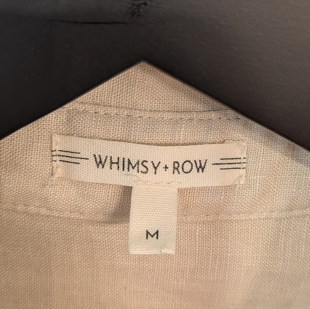 Whimsy + Row Cream Button Down Shirt - image 5